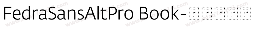 FedraSansAltPro Book字体转换 FedraSansAltPro Book字体转换